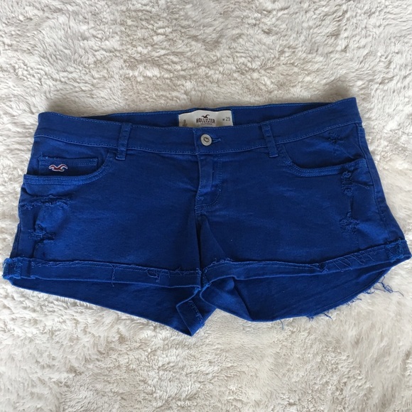 Hollister Pants - Hollister shirt jean shorts blue